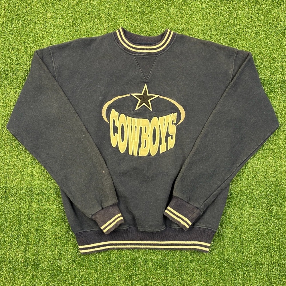 Vintage 90's NFL Dallas Cowboys Embroidered Crewneck Sweatshirt